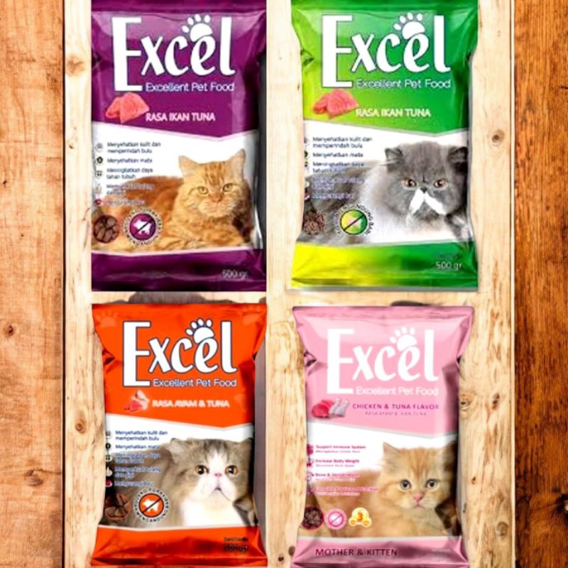 

Pakan Kucing Excel 500 gr