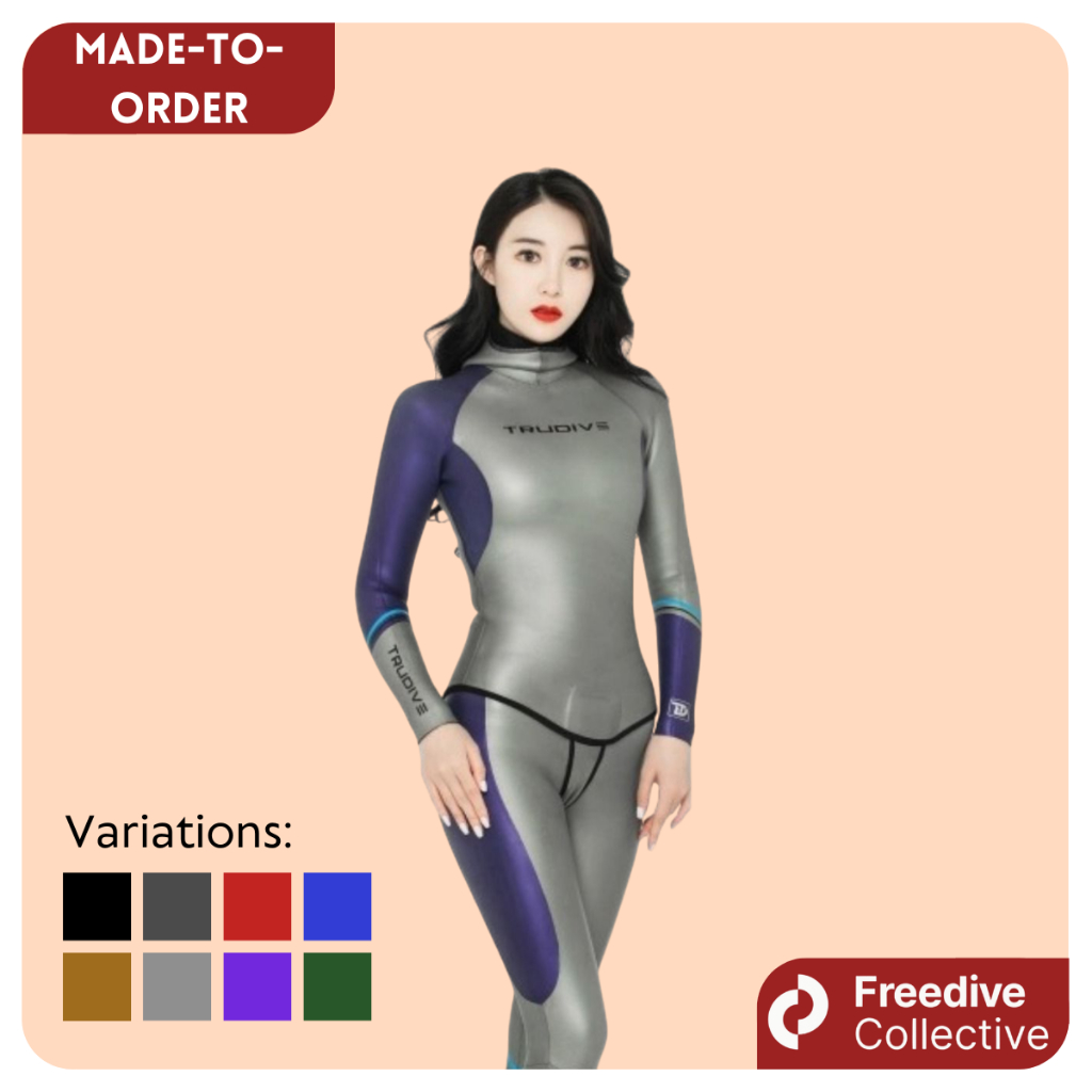 TruDive Women's Glide Skin Light-Shade Wetsuit / Pakaian Wetsuit Wanita
