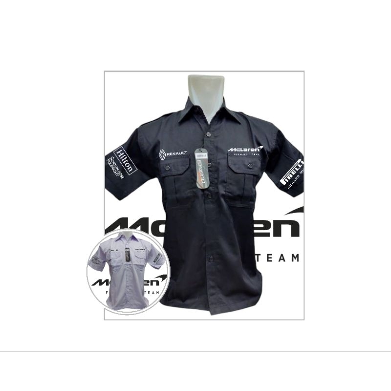 Baju Kemeja Seragam Otomotif Mclaren Renault F1