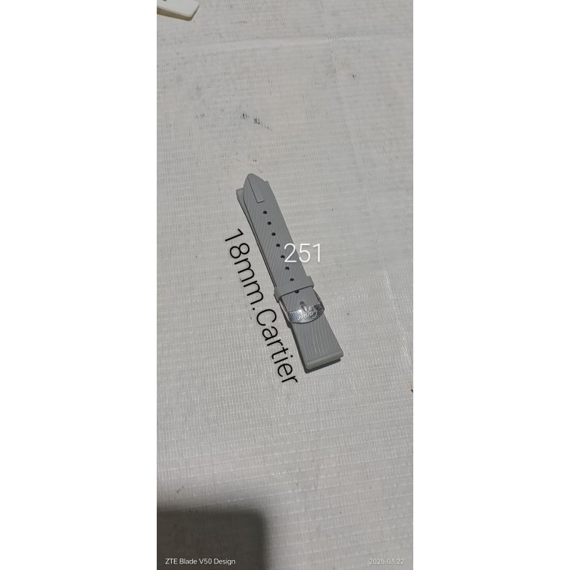 strap rubber arloji 251 18mm seken