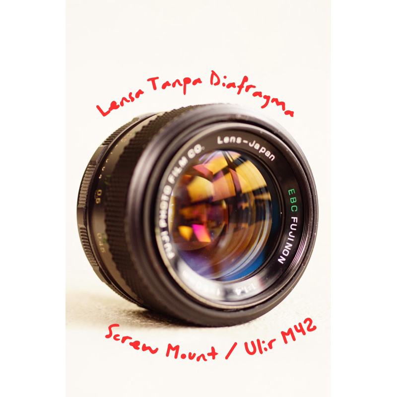 Lensa Manual EBC Fujinon 50mm F/1.4 Screw Mount Ulir M42