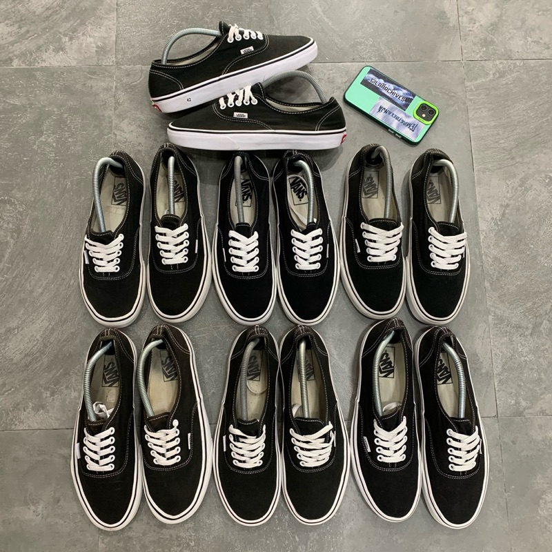 Vans Authentic Black White Second Original Size 41, 42