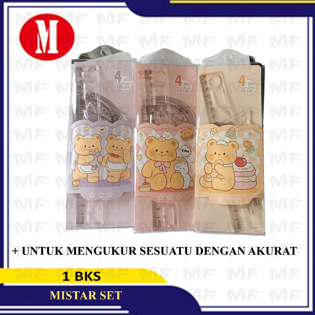 

Mistar Set 4pcs 20cm