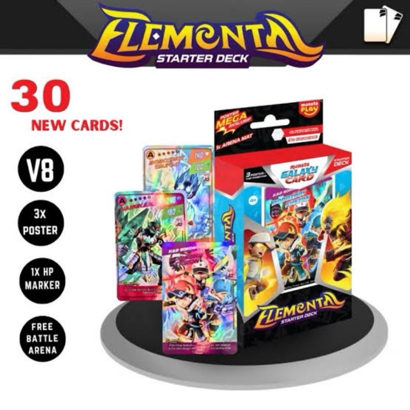 Monsta Galaxy Card Starter Deck Elemental