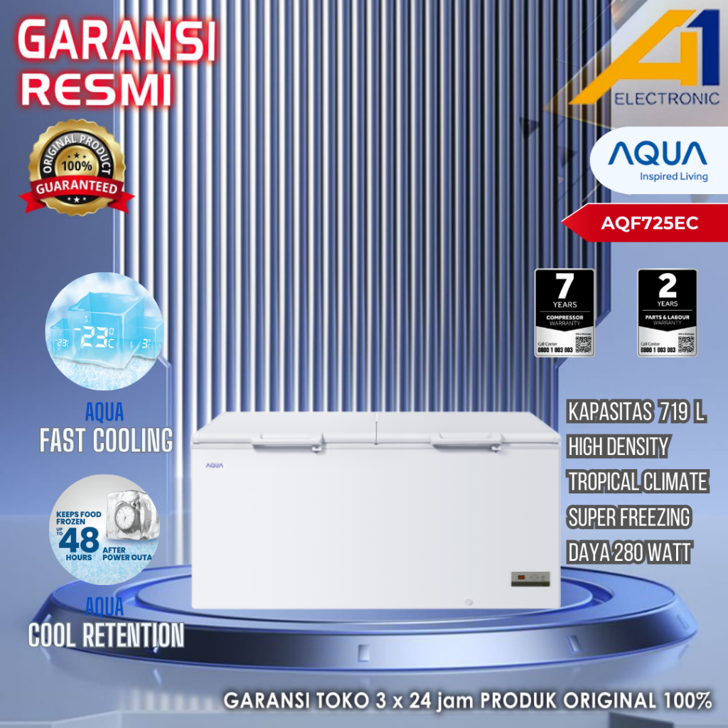 CHEST FREEZER AQUA-AQF725EC