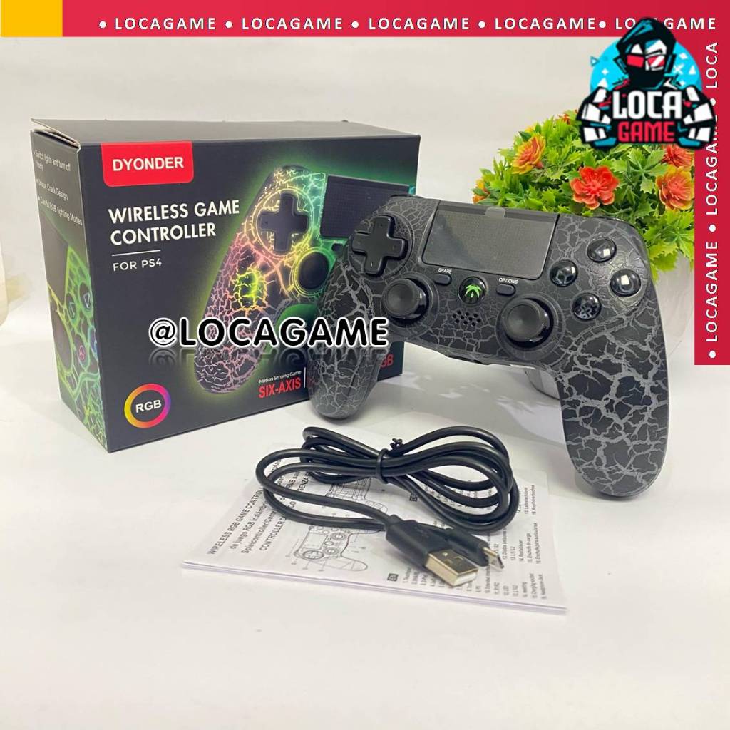 wireless game controller for PS4 DYONDER RGB