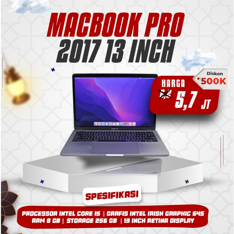 macbook pro 2017 Non Touchbar 13 inch