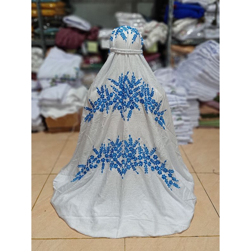 MUKENA TERUSAN RAYON PREMIUM TEBAL BORDIR MELATI