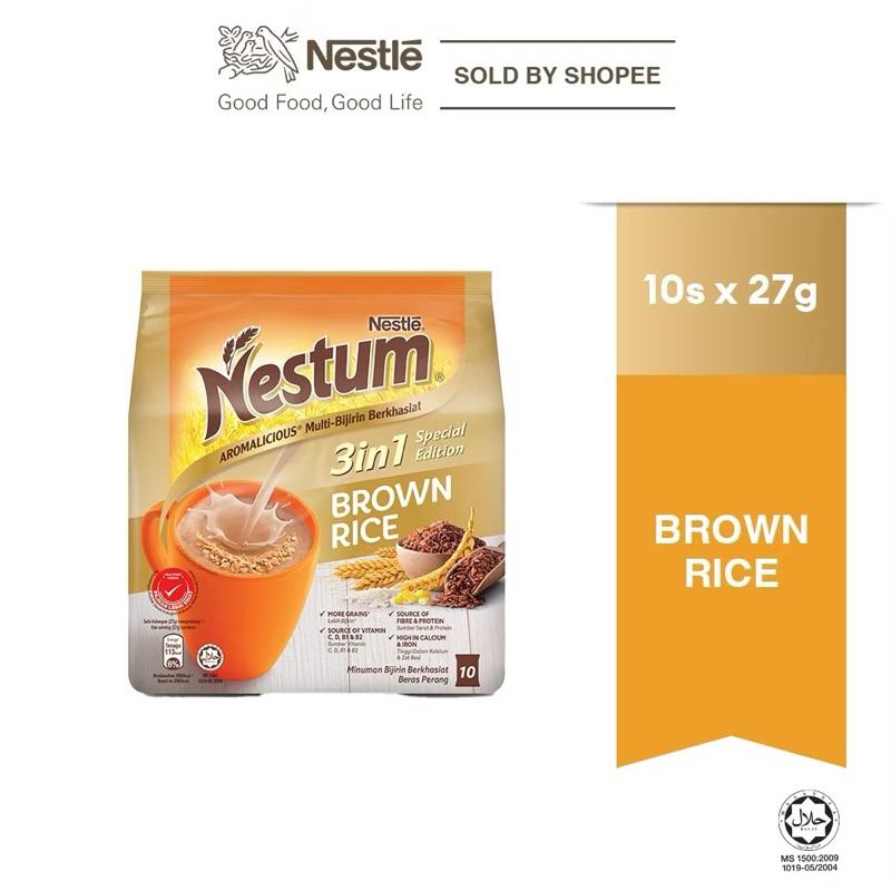 

NESTLE Nestum 3 In 1 Brown Rice (10 x 27g) MALAYSIA IMPORTED