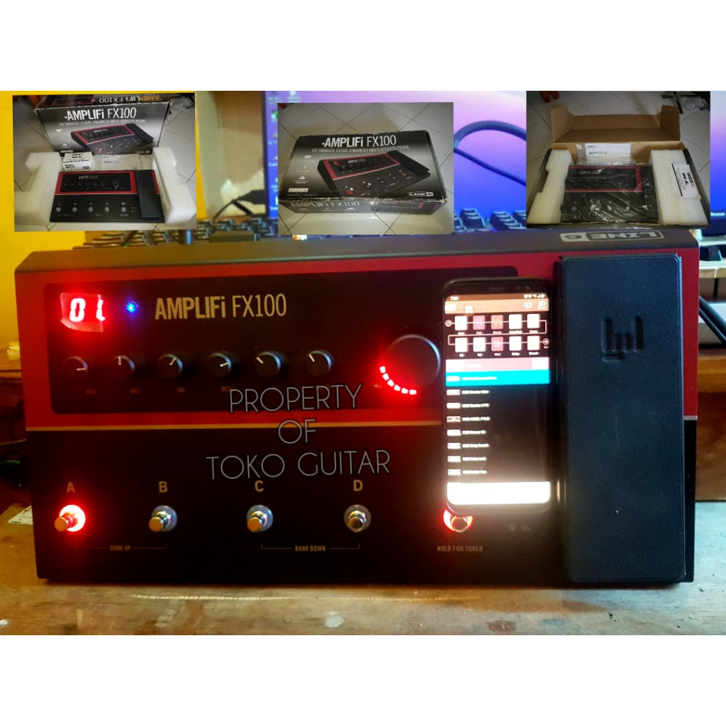 EFEK GITAR LINE 6 amplifi fx 100