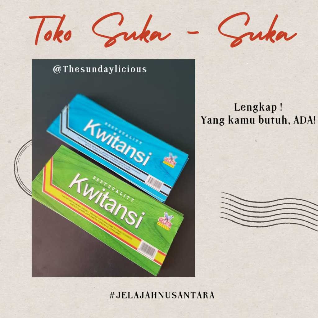 

Gelatik kembar - buku kwitansi kecil dan besar