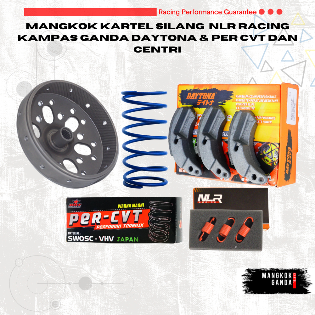 MANGKOK GANDA CUSTOM KARTEL ANTI GREDEG PAKET KAMPAS PER CVT BRT PER KAMPAS DAYTONA FOR YAMAHA NMAX 