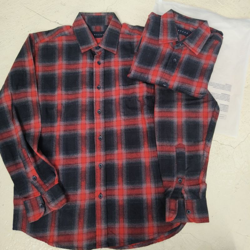 Kemeja flannel kotak kotak rucas s6 rucas season 6 ruby size M baju kemeja rucas