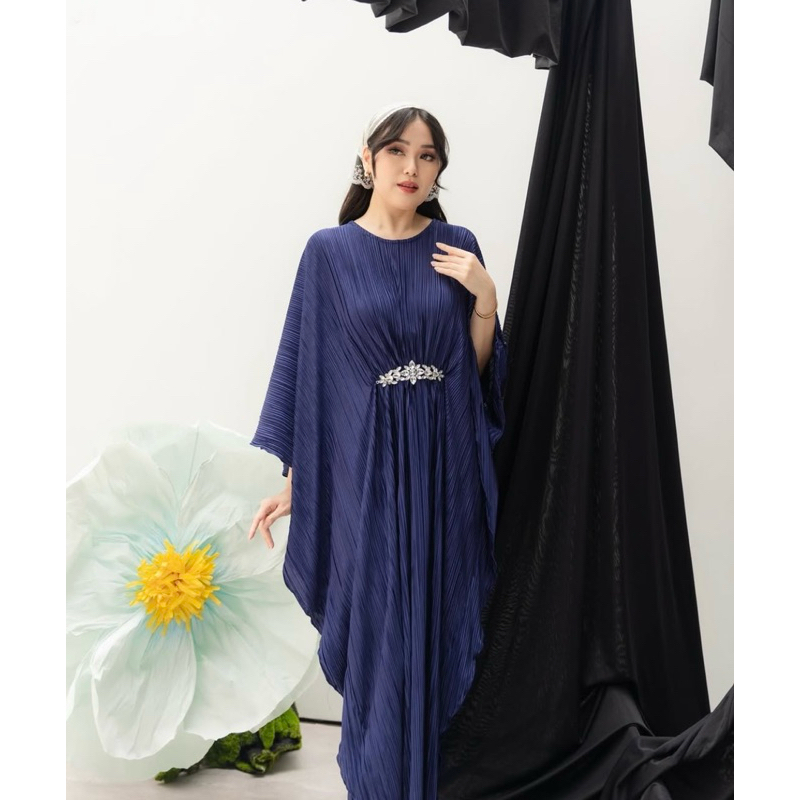 Nawra Silk Kaftan | Kaftan Silk | Kaftan Jumbo | Kaftan Lebaran | Kaftan Motif | Baju Lebaran