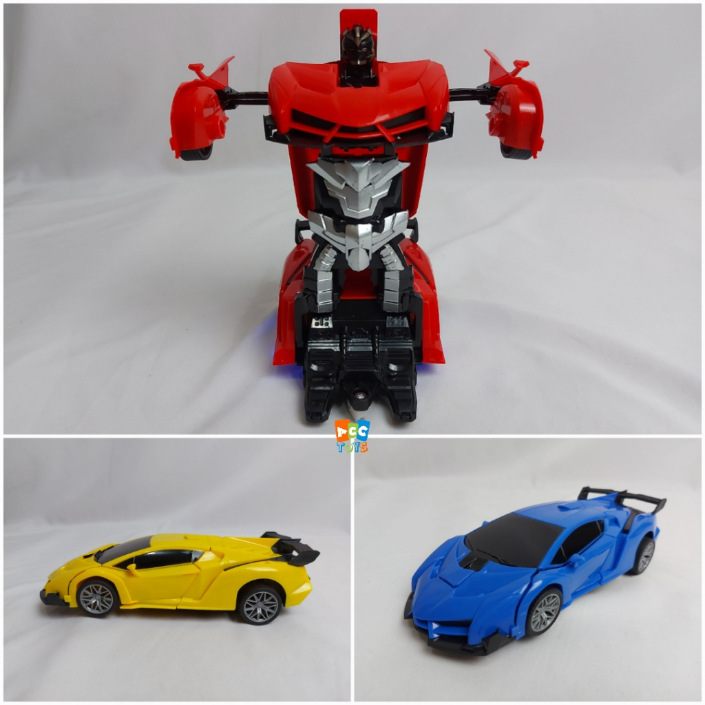 Mainan Remote Control Mobil Berubah Jadi Robot Sport Car Transform To Robot