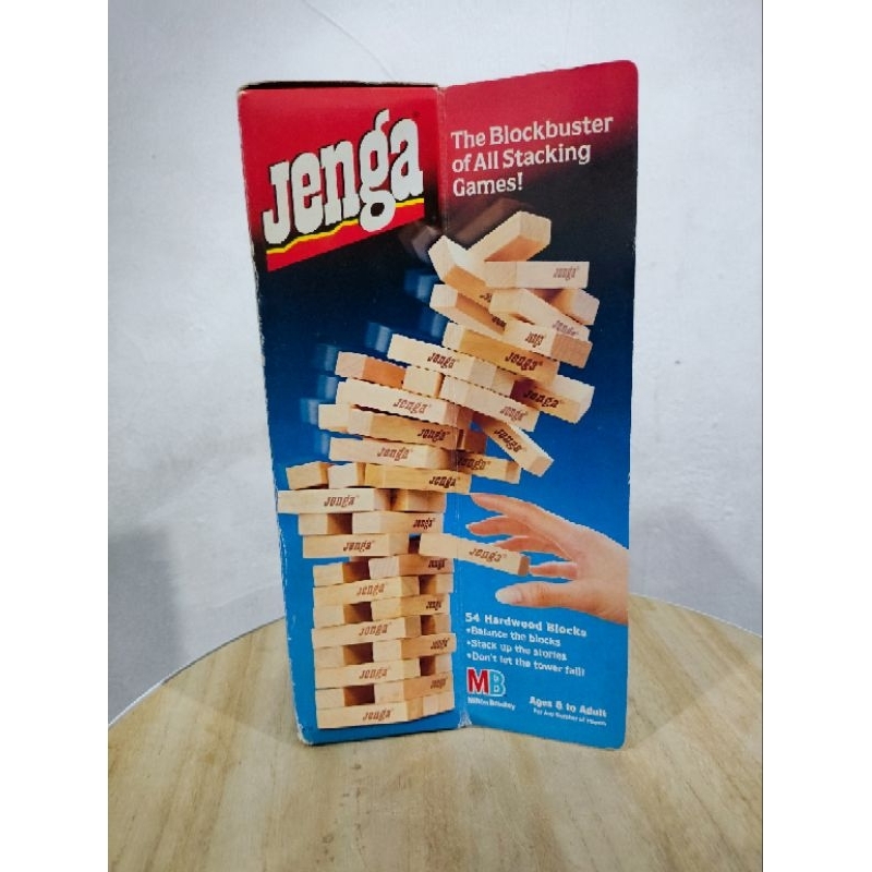 Vintage 1986 Jenga Original Milton Bradley Game Complete Lengkap