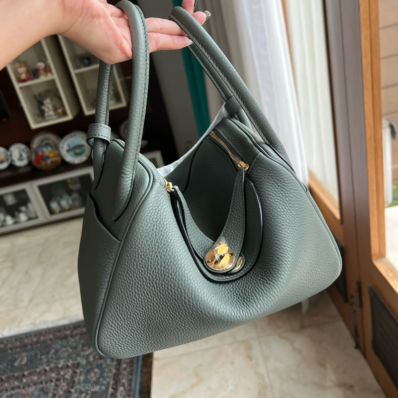 Lnd26 vert half handmade original leather