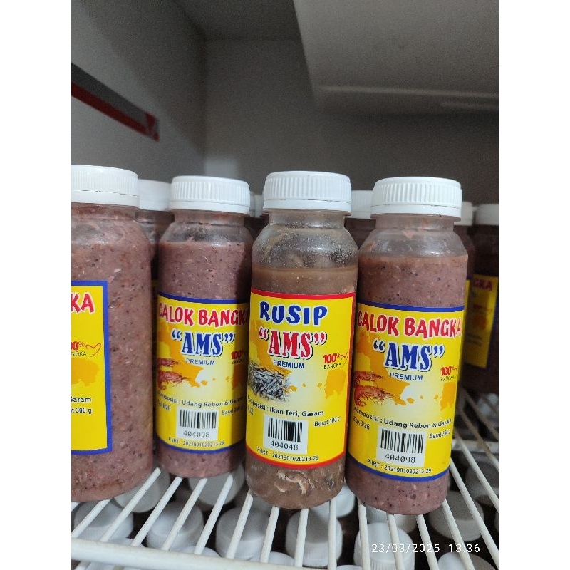

Calok udang khas bangka merk AMS kualitas premium 300gram kecalo bangka