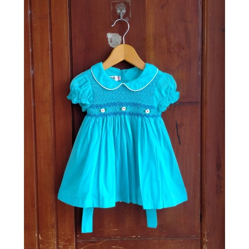 Smocked dress baby ( bukan baru )
