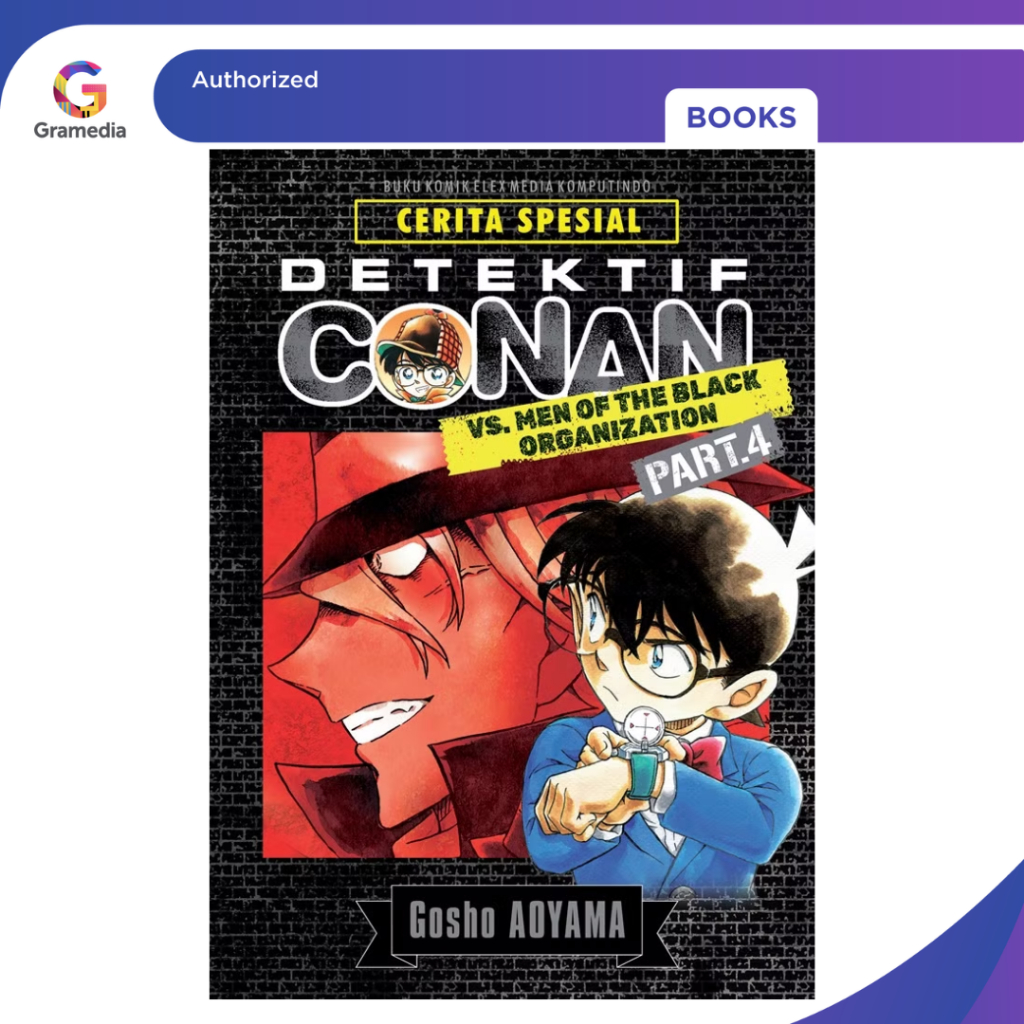 Gramedia Bogor - Komik Detektif Conan Vs Men Of The Black Organization Vol. 04