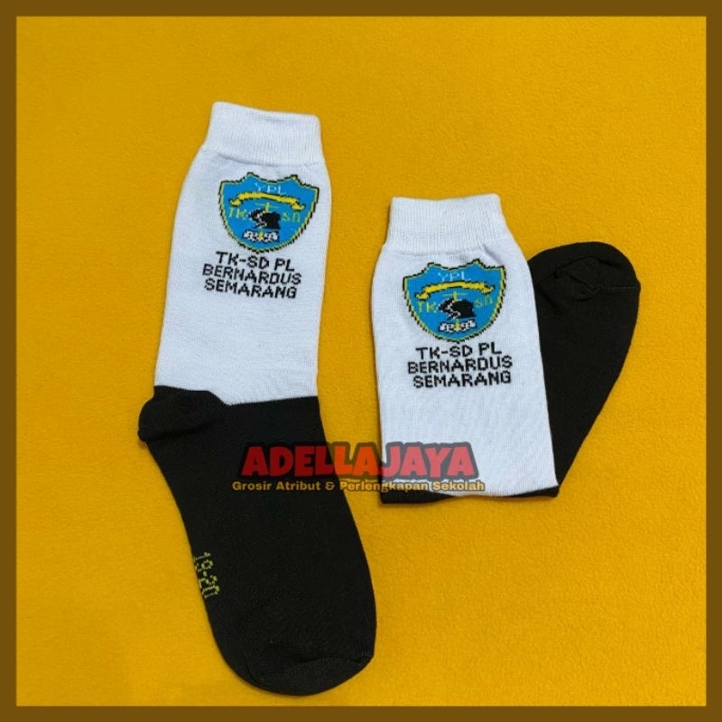 Kaos Kaki Sekolah Bordir Rajut TK SD SMP SMA Logo Custom Murah - Atribut sekolah