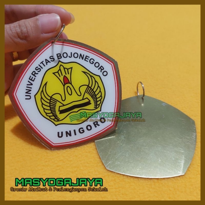Pin Gordon Kuningan Model Bandul / Medali Wisuda Custom Grosir Murah - Atribut Sekolah