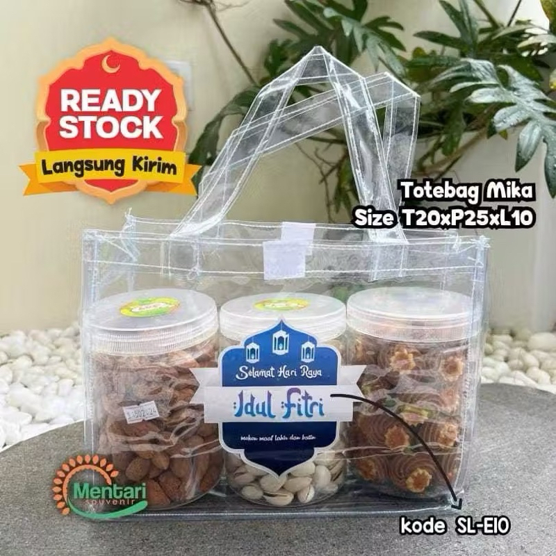 

Tas Hampers Idul Fitri Sablon Gambar Size 20x10x25cm kode TH 79