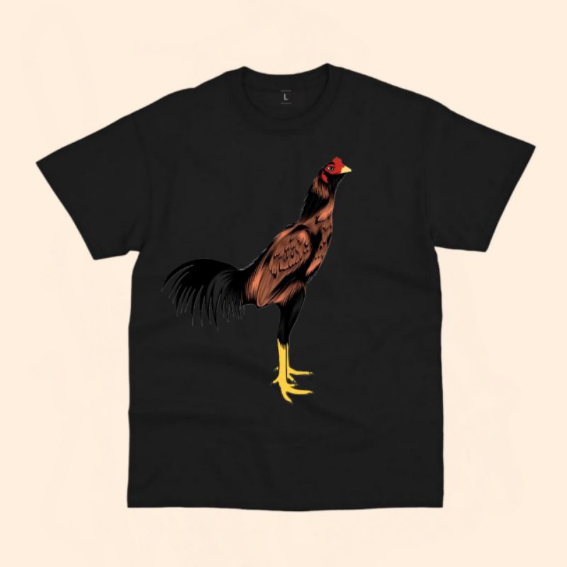 baju kaos anak karakter ayam Bangkok free nama