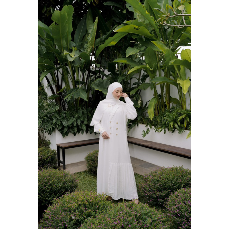 GHINA DRESS - Gamis Haji Umroh 1 set KHIMAR