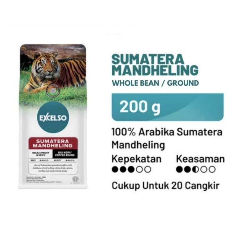 Excelso Sumatera Mandheling 200gram