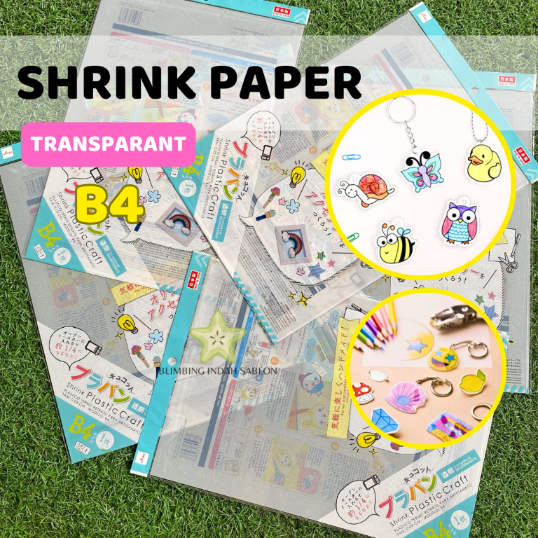 

Shrink Paper Kertas Susut Ukuran B4 Transparent Plastik Shrink Solid Phosphorescent Aestetik Kreatifitas Permukaan Kasar Bahan Polystyrene Translucent Premium Berbasis Minyak DIY Kerajinan Tangan Menggambar Blimbing Indah Sablon Malang