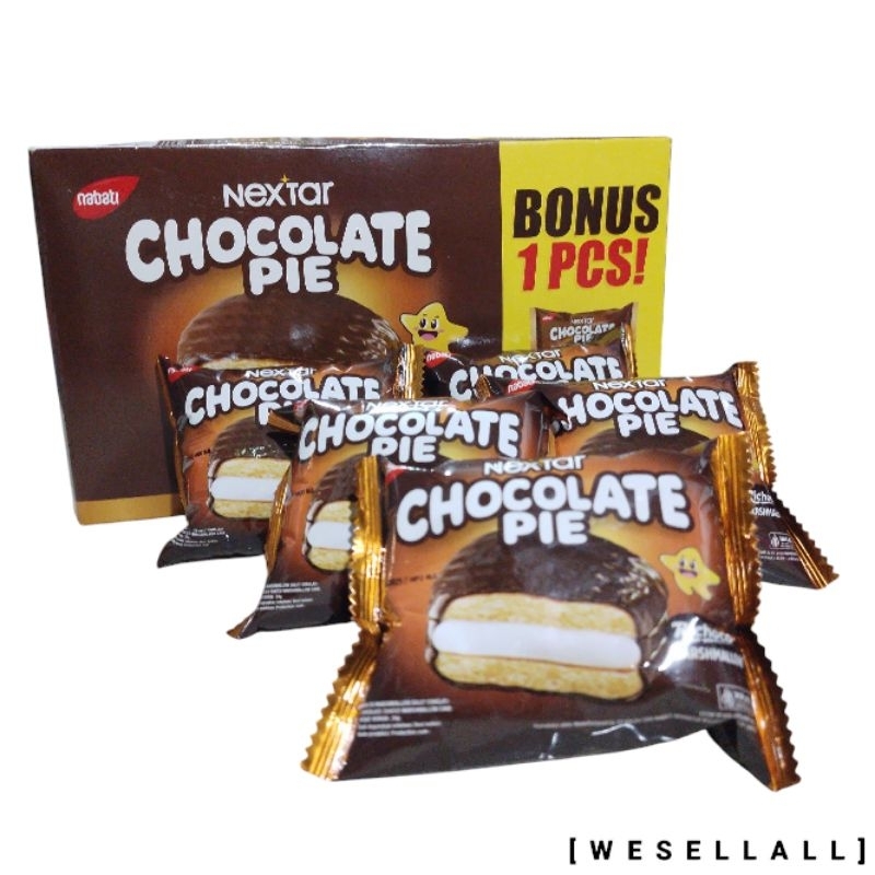 

Nabati Nextar Chocolate Pie 312 gr (12+1 Bungkus @ 24 gr) Total 13 Bungkus | 0071AAA