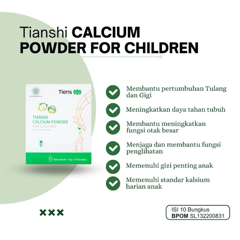 TIENS CALCIUM POWDER FOR CHILDREN