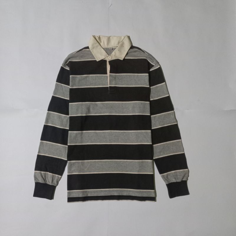 Kaos Kerah lengan panjang Uniqlo second Original