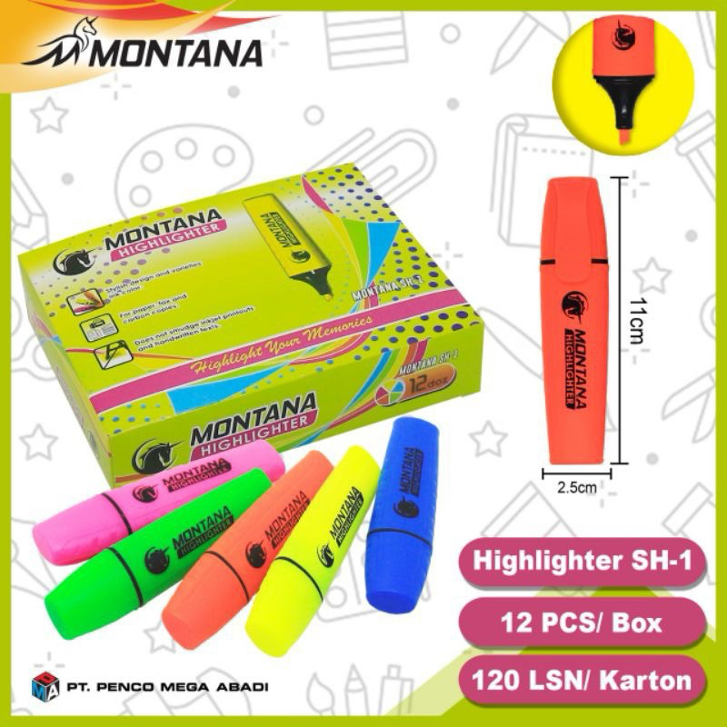 

highlighter Montana tipe SH1/stabilo