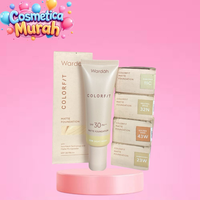 [ka.x] ADA HARGA GROSIR - WARDAH COLORFIT MATTE FOUNDATION SPF 30 PA+++ 25 ml