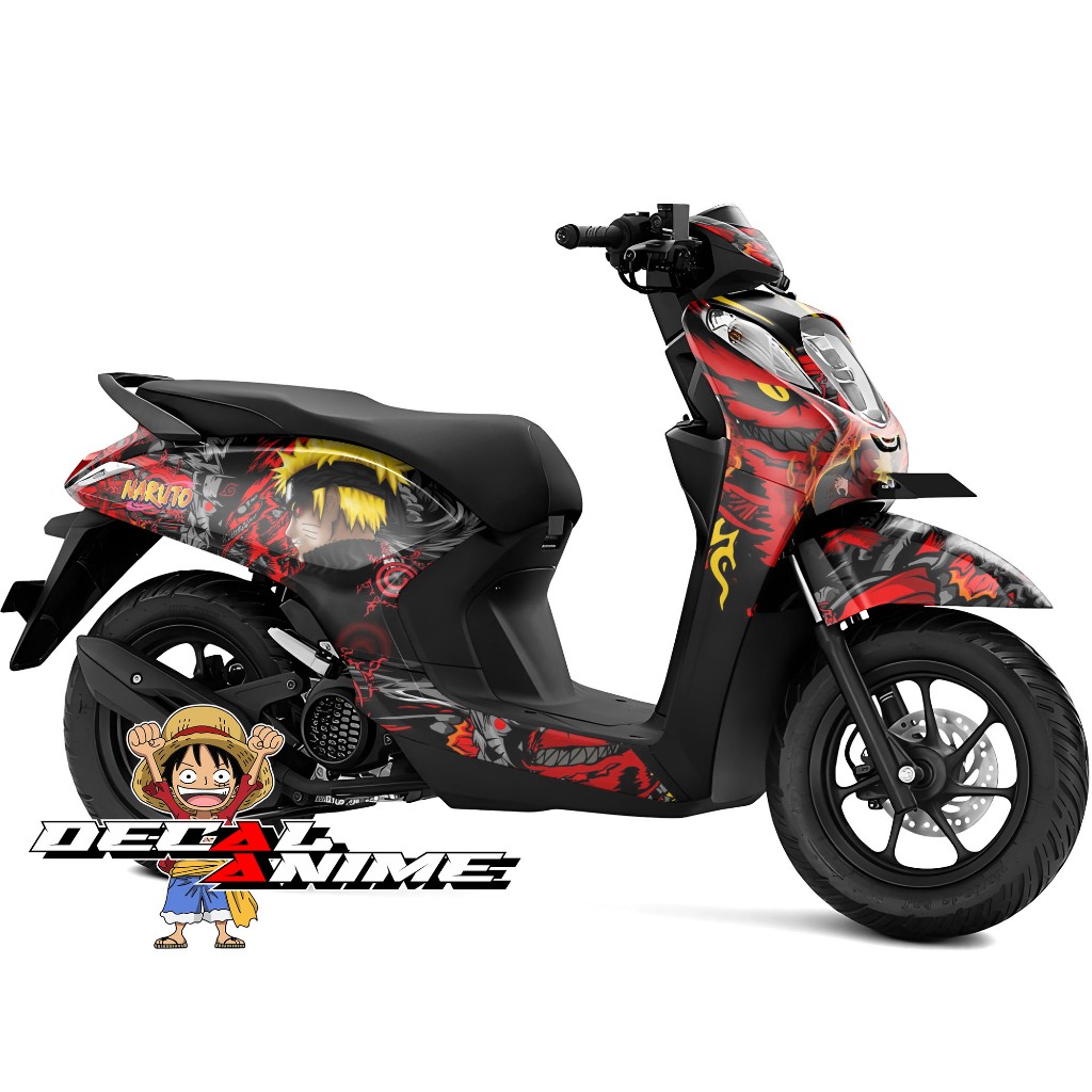 Stiker Decal Genio Full Body Sticker Genio Full Skotlet Variasi Anime - Naruto Kyuubi