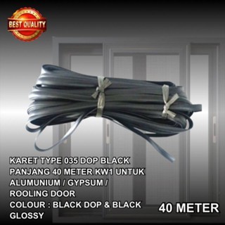 Karet 035 Hitam/Plan/Rolling Door Panjang 40Meter KW1