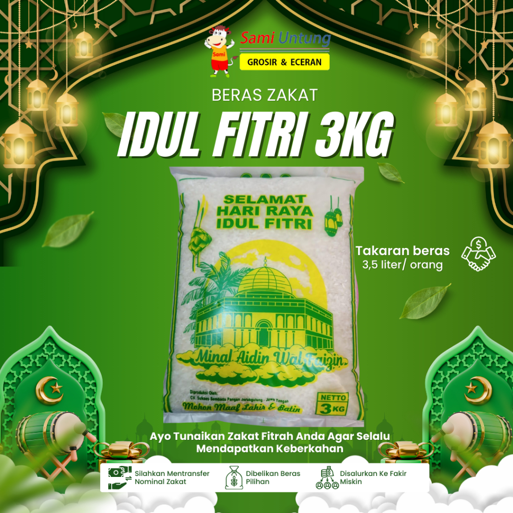 

Beras Zakat Idul Fitri 3kg