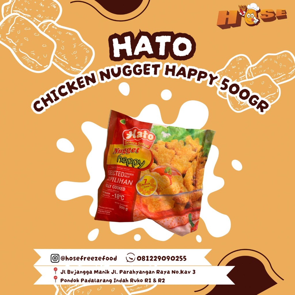 

Hato Chicken Nugget Happy 500gr
