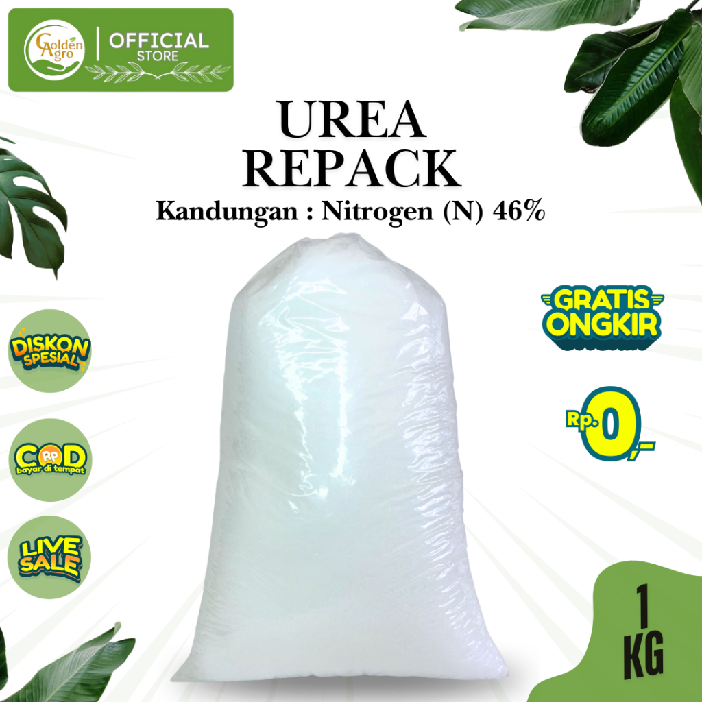 PUPUK UREA DAUN BUAH REPACK 1KG KG