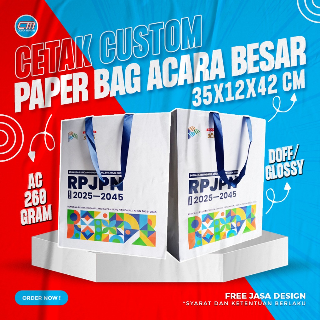 

Paperbag Acara Besar Ukuran 35 x 12 x 42 Cm