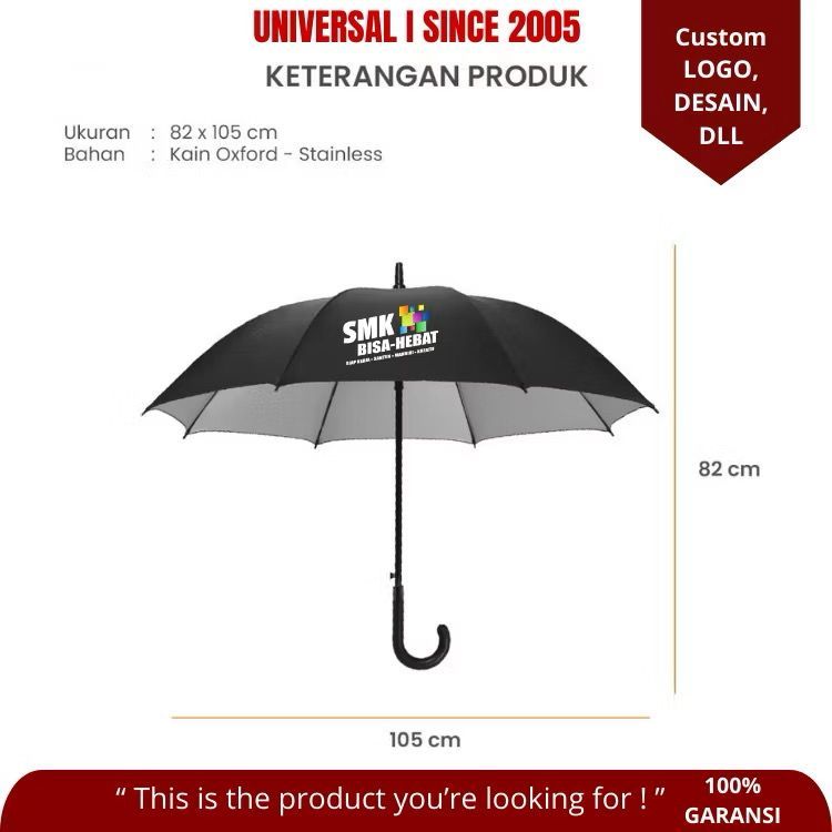 Payung Gagang J Payung Custom Nama Payung Promosi Payung Souvenir Universal