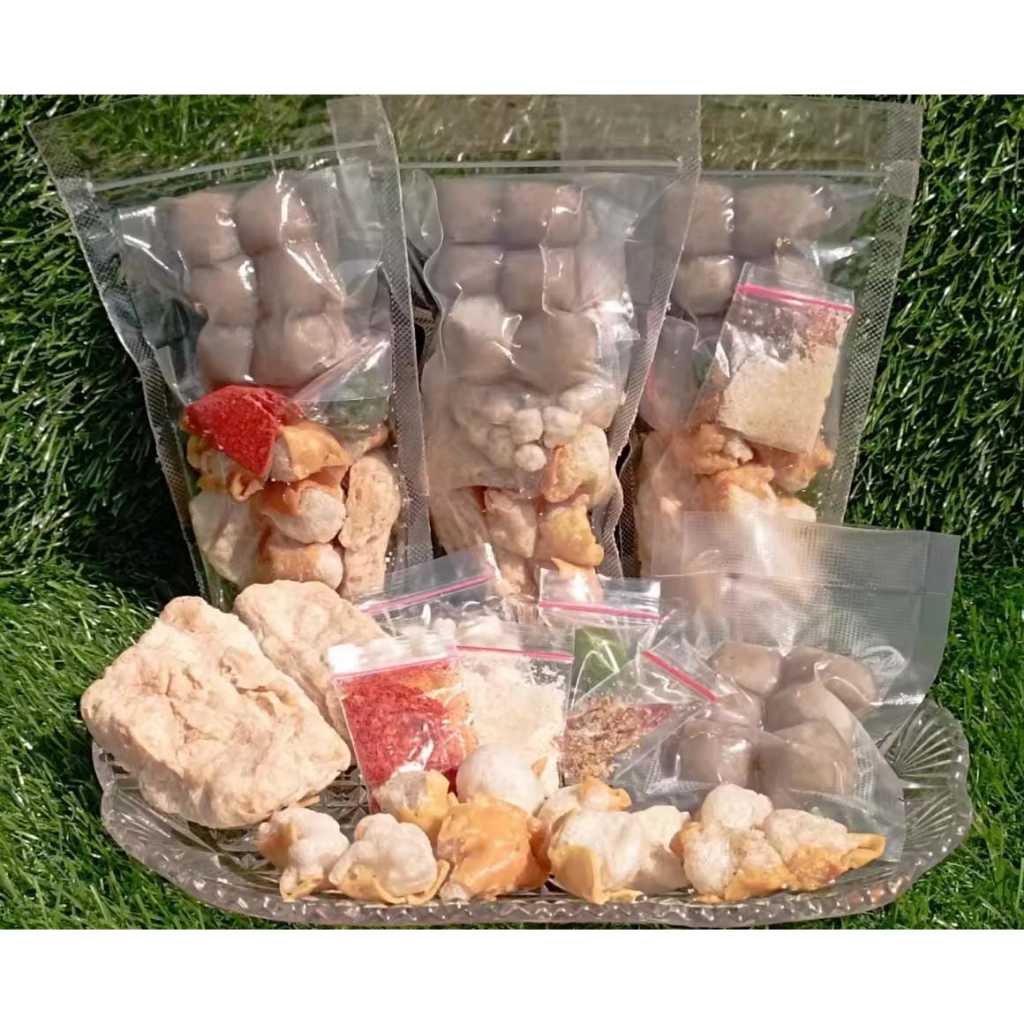 

Baso aci instan isi ayam suwir/baso aci khas bandung full topping isi banyak