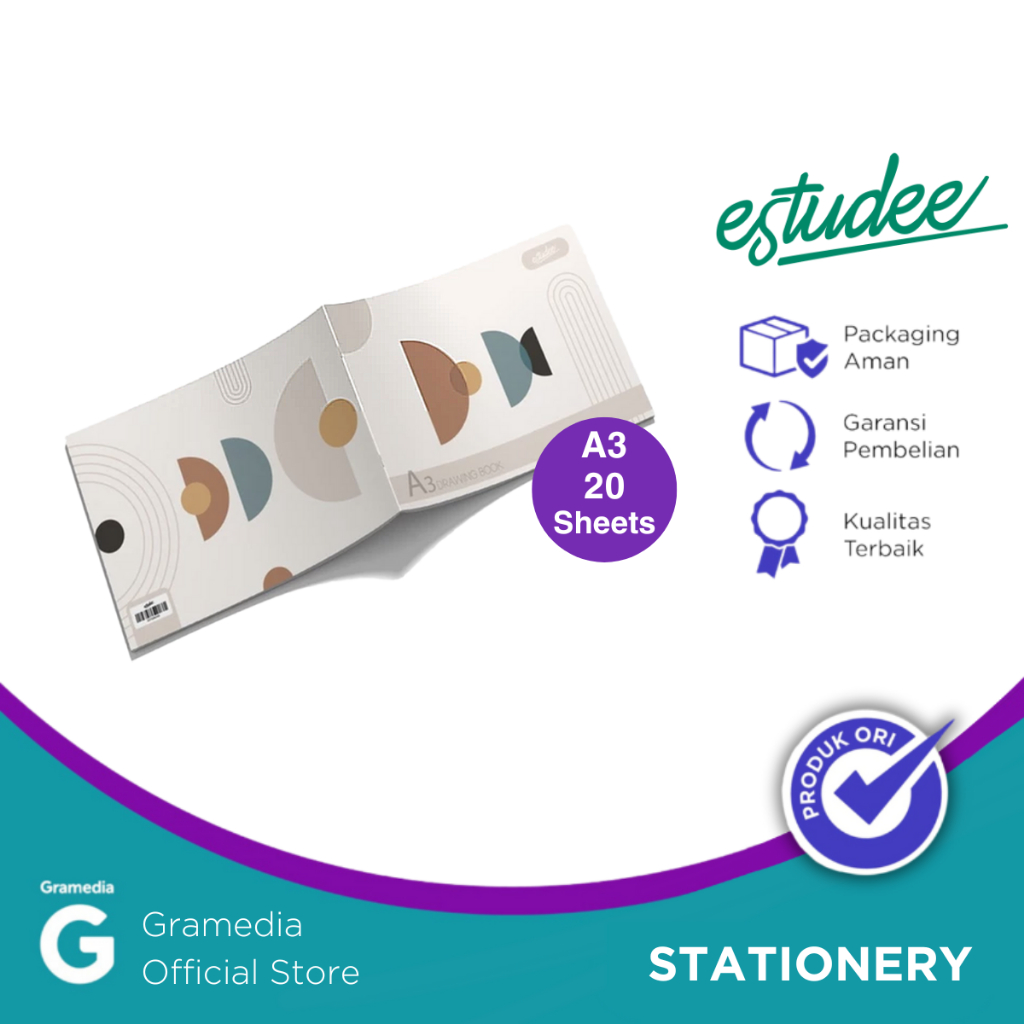 

Estudee Drawing Book A3 I Scandinavian