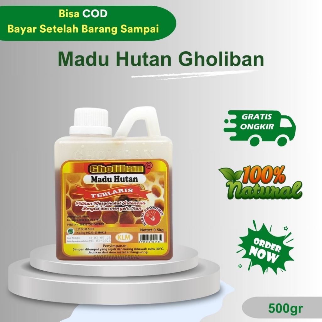

Madu Gholiban Madu Hutan Kalimantan Isi 500gr