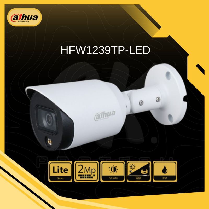 Kamera DAHUA CCTV 2MP Full Color HFW1239TP-LED