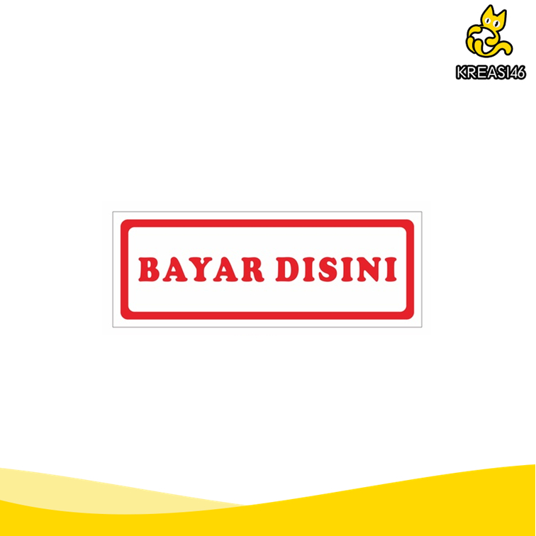 

SIGN AKRILIK BAYAR DISINI SIGNAGE UKURAN 7,5CM X 20CM