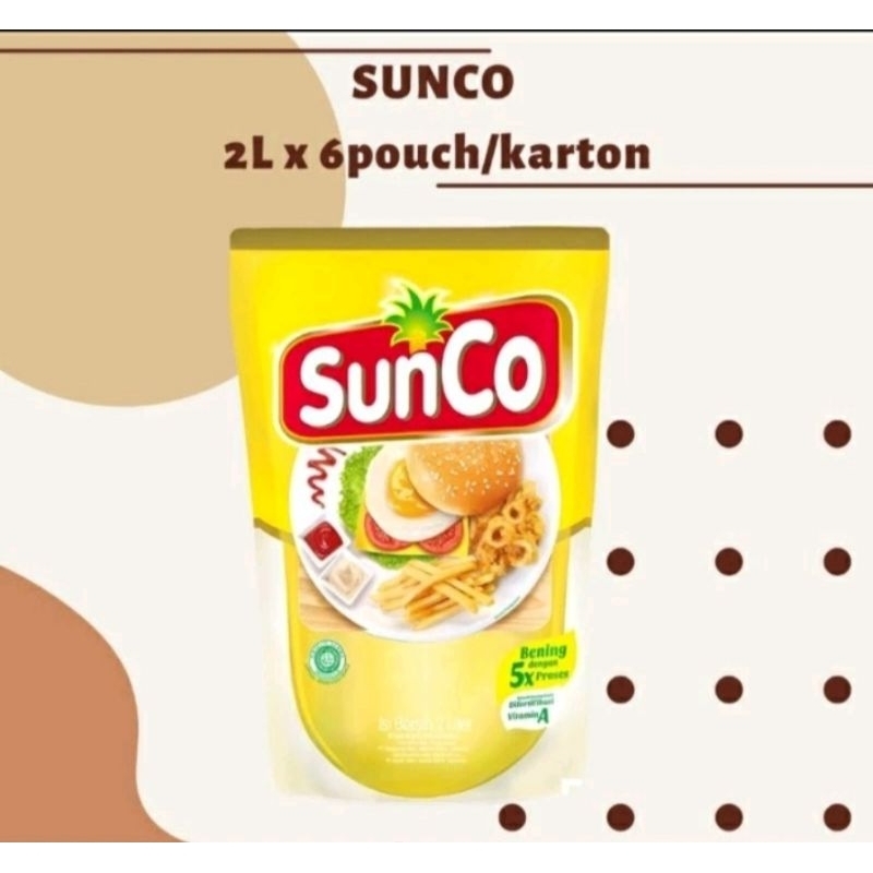 

Sunco Minyak Goreng 2L Isi 6 Pouch