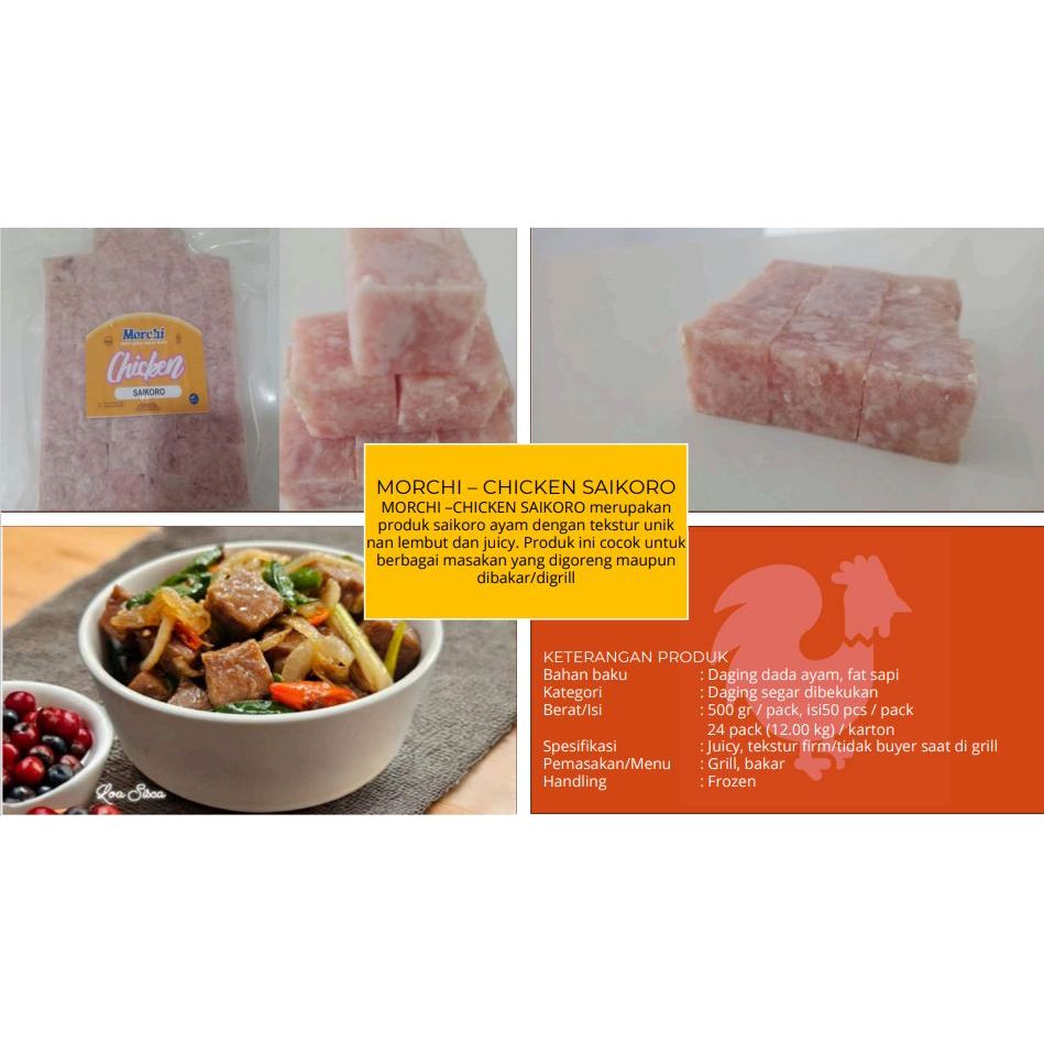 

Chicken Saikoro / Daging Ayam Premium 500g HALAL